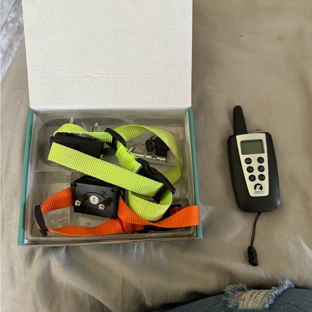 Dog training vibration collars. My dog no longer needs them. EUC